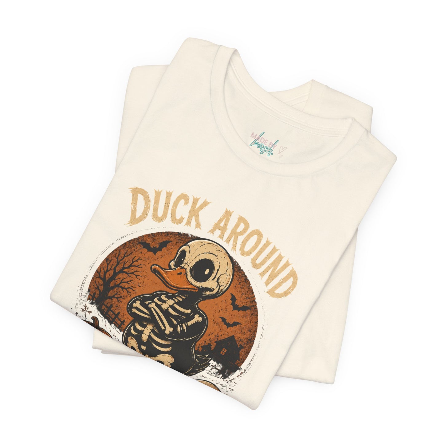 Cute Duck Around And Find Out Halloween Unisex Jersey Short Sleeve Tee