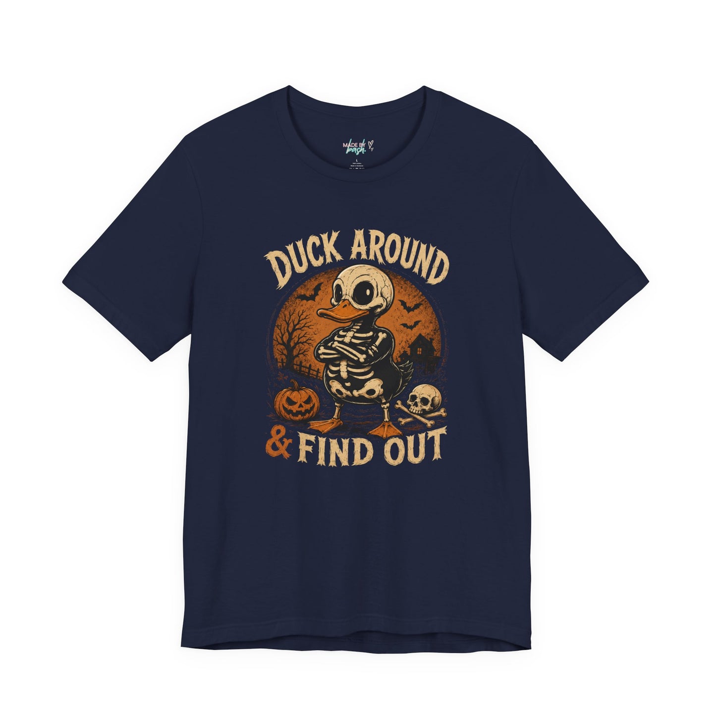Cute Duck Around And Find Out Halloween Unisex Jersey Short Sleeve Tee