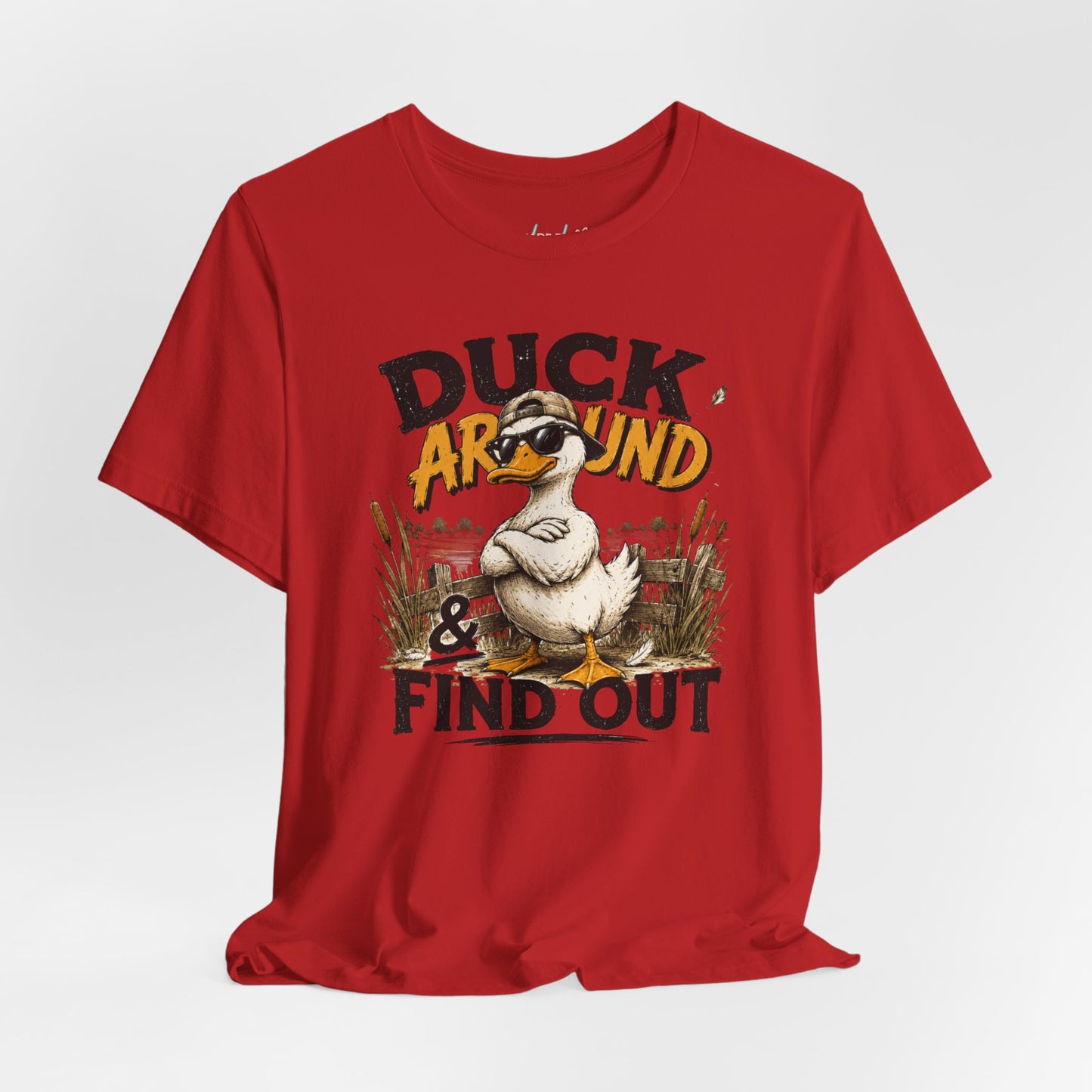 Cute Duck Duck Around and Find Out Unisex Jersey Short Sleeve Tee