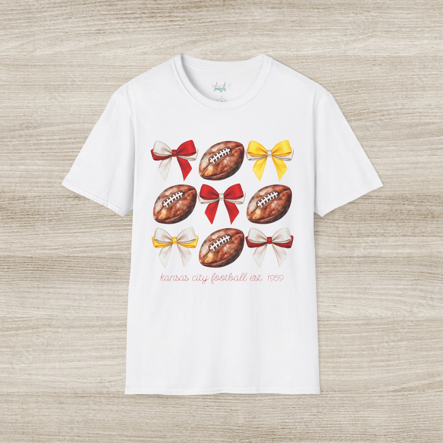 Kansas City Football Bows T-Shirt