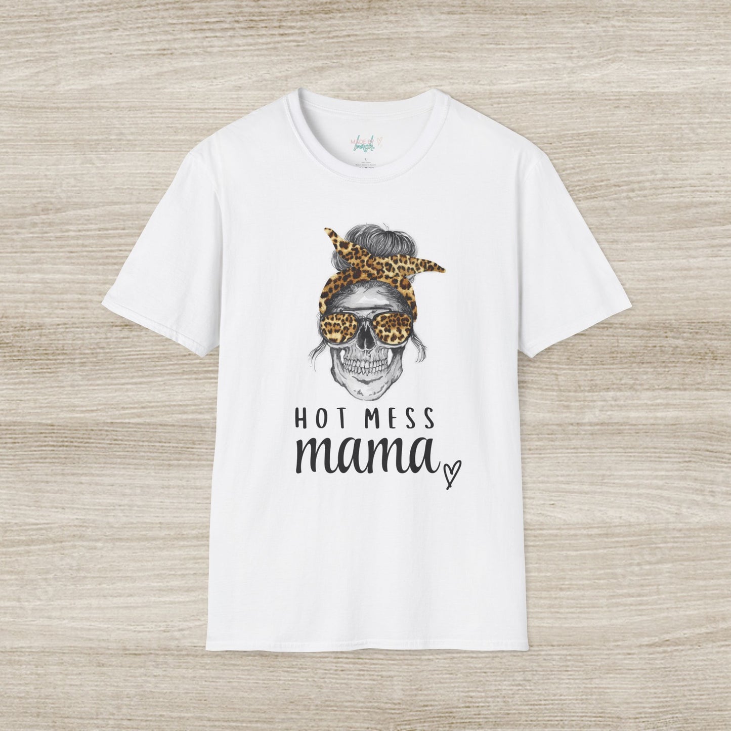 Hot Mess Momma Unisex Softstyle T-Shirt