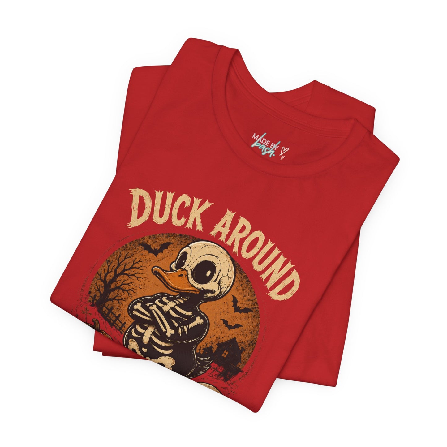 Cute Duck Around And Find Out Halloween Unisex Jersey Short Sleeve Tee