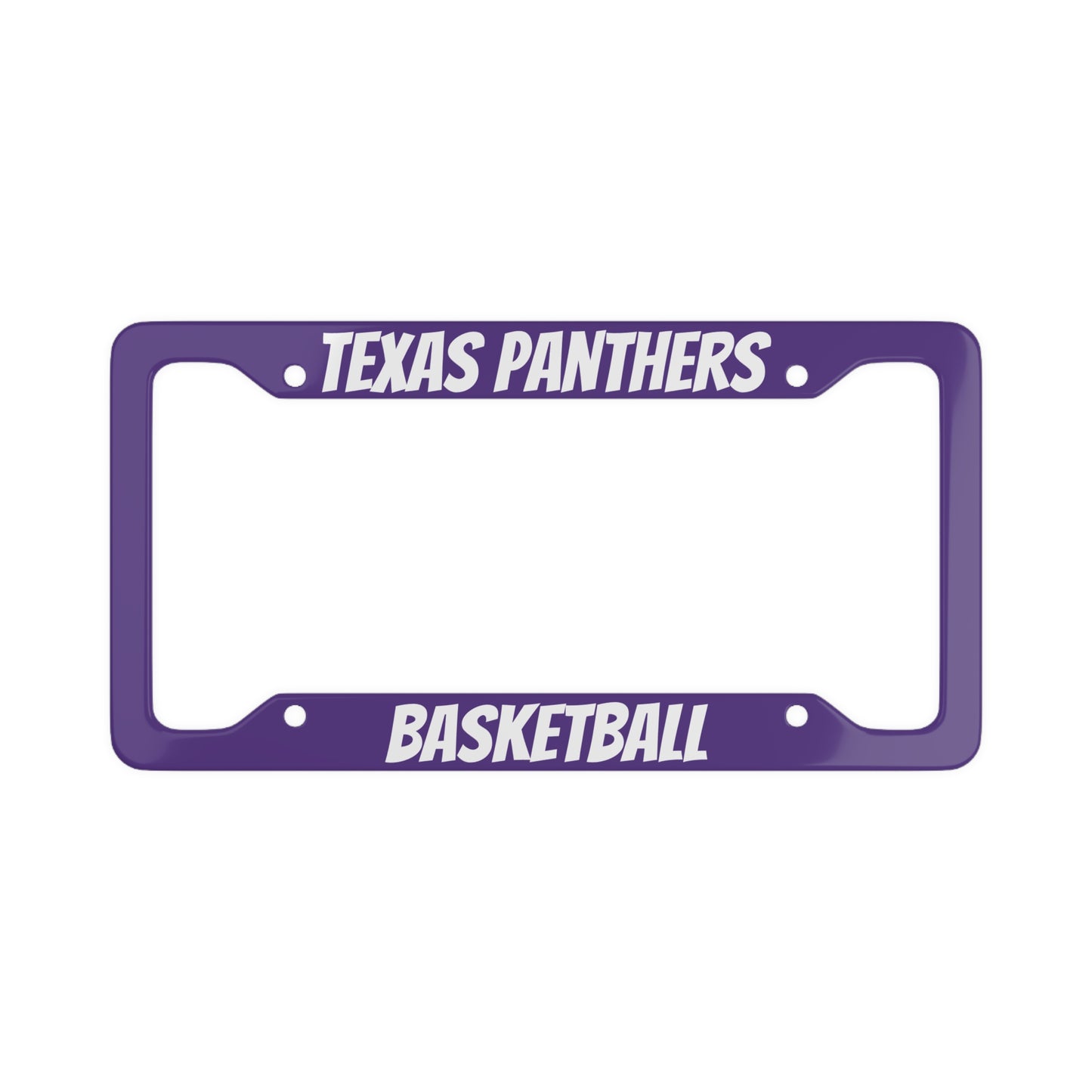 Texas Panthers Basketball License Plate Frame - Sporty Car Accessory