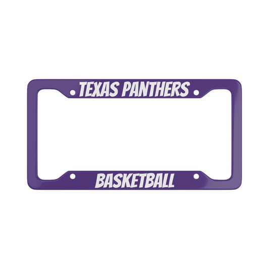 Texas Panthers Basketball License Plate Frame - Sporty Car Accessory