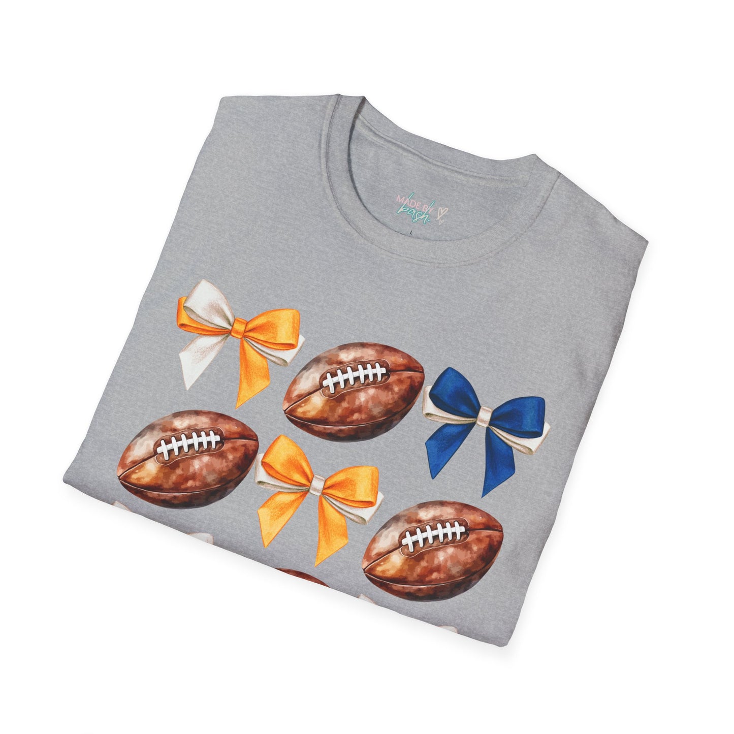 Denver Football Bows Softstyle T-Shirt