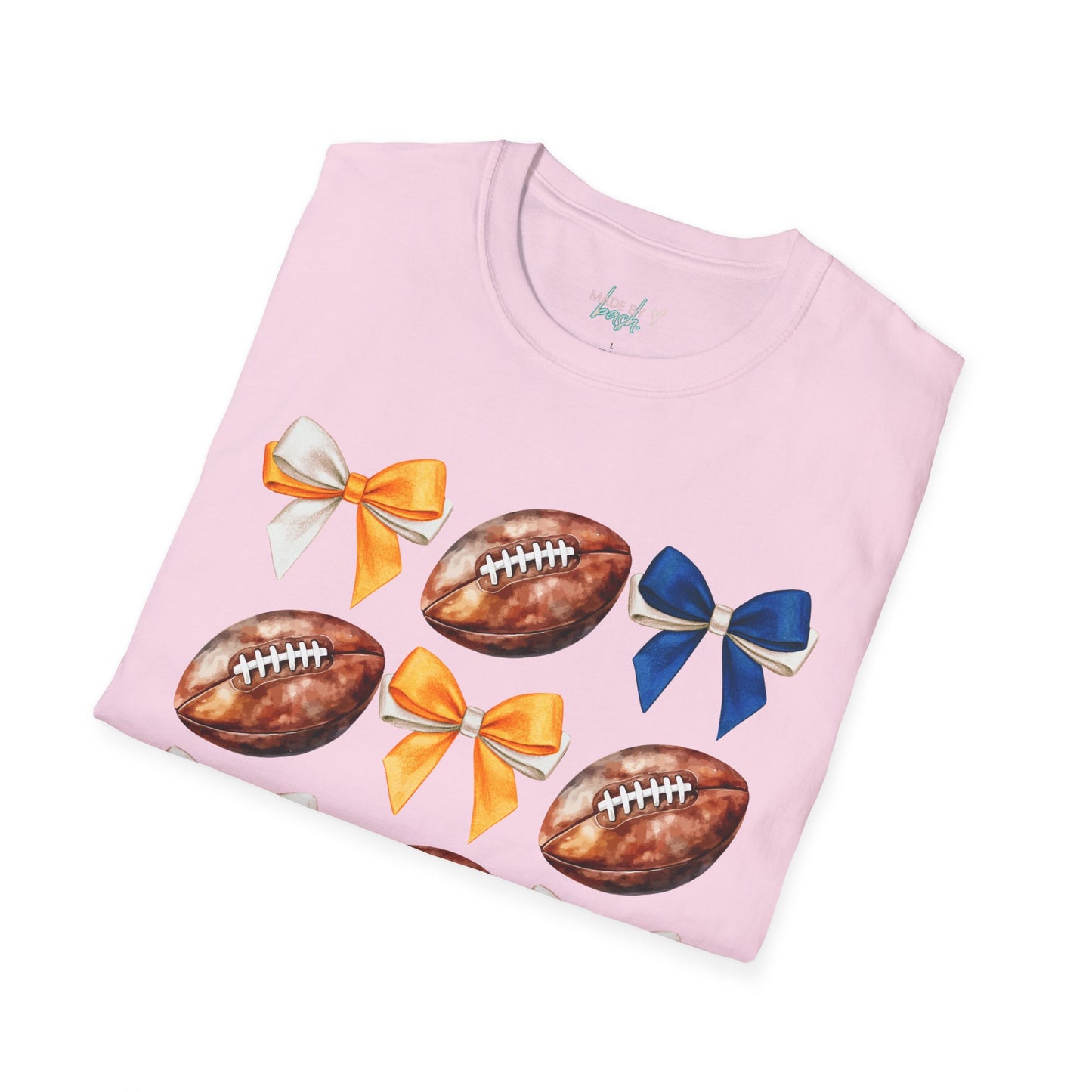 Denver Football Bows Softstyle T-Shirt