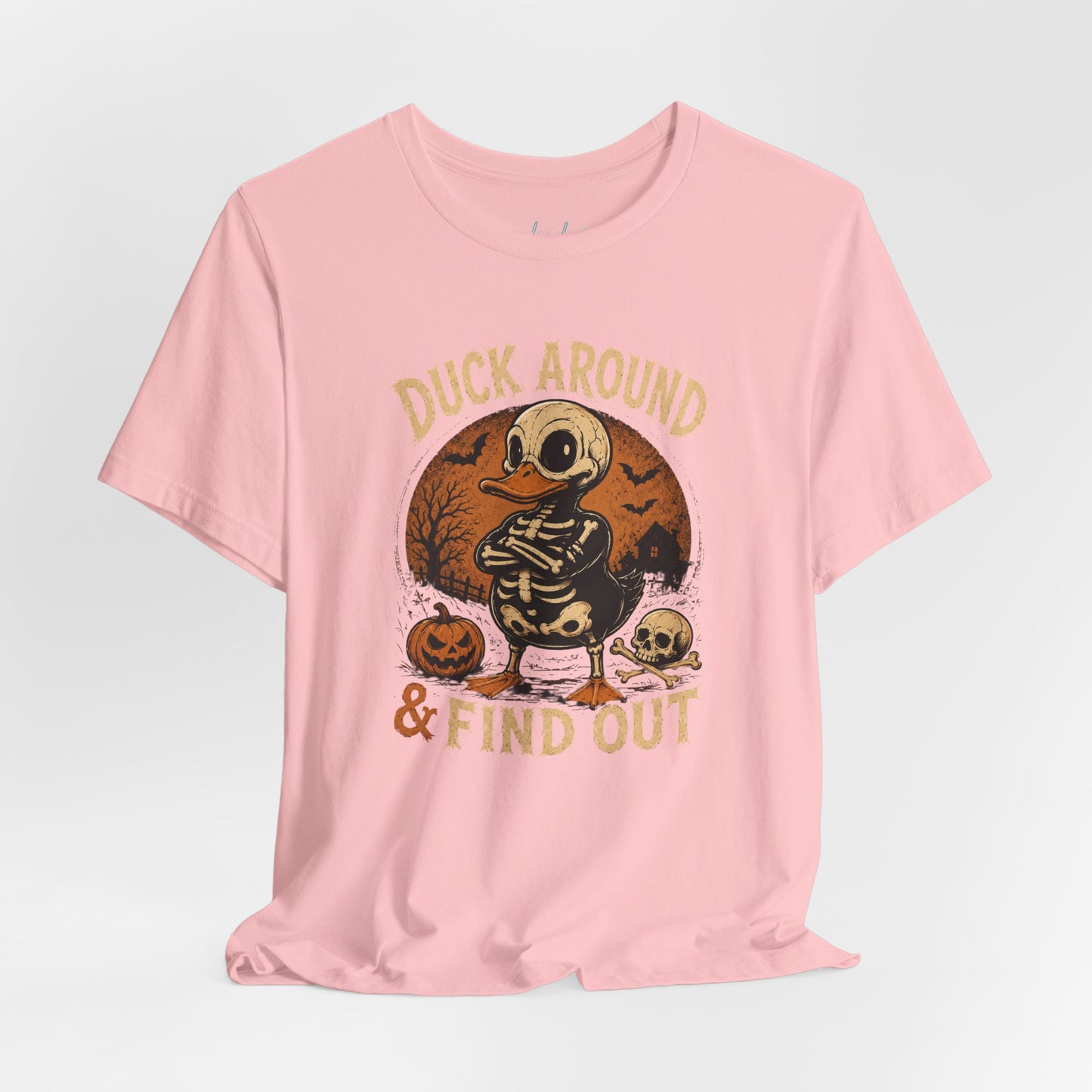 Cute Duck Around And Find Out Halloween Unisex Jersey Short Sleeve Tee