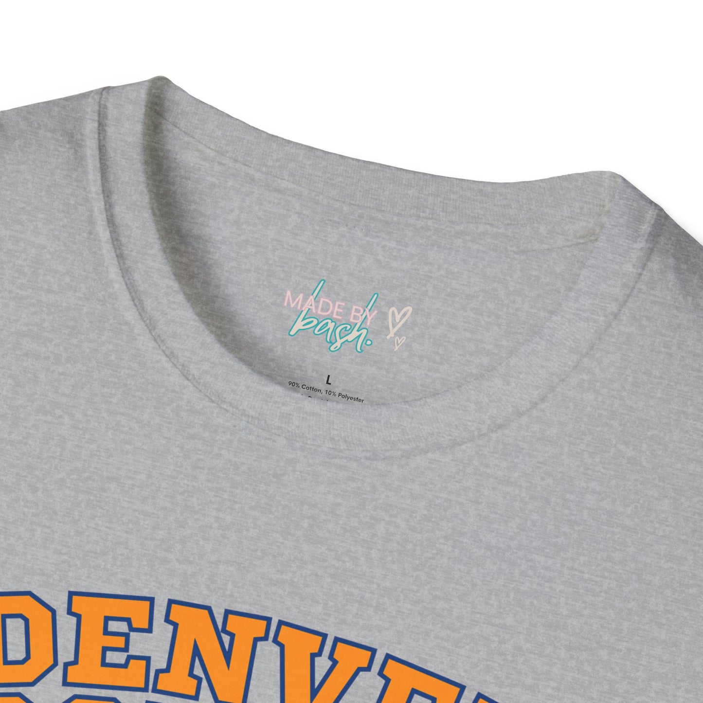 Denver Football Big Blue Bow Softstyle T-Shirt