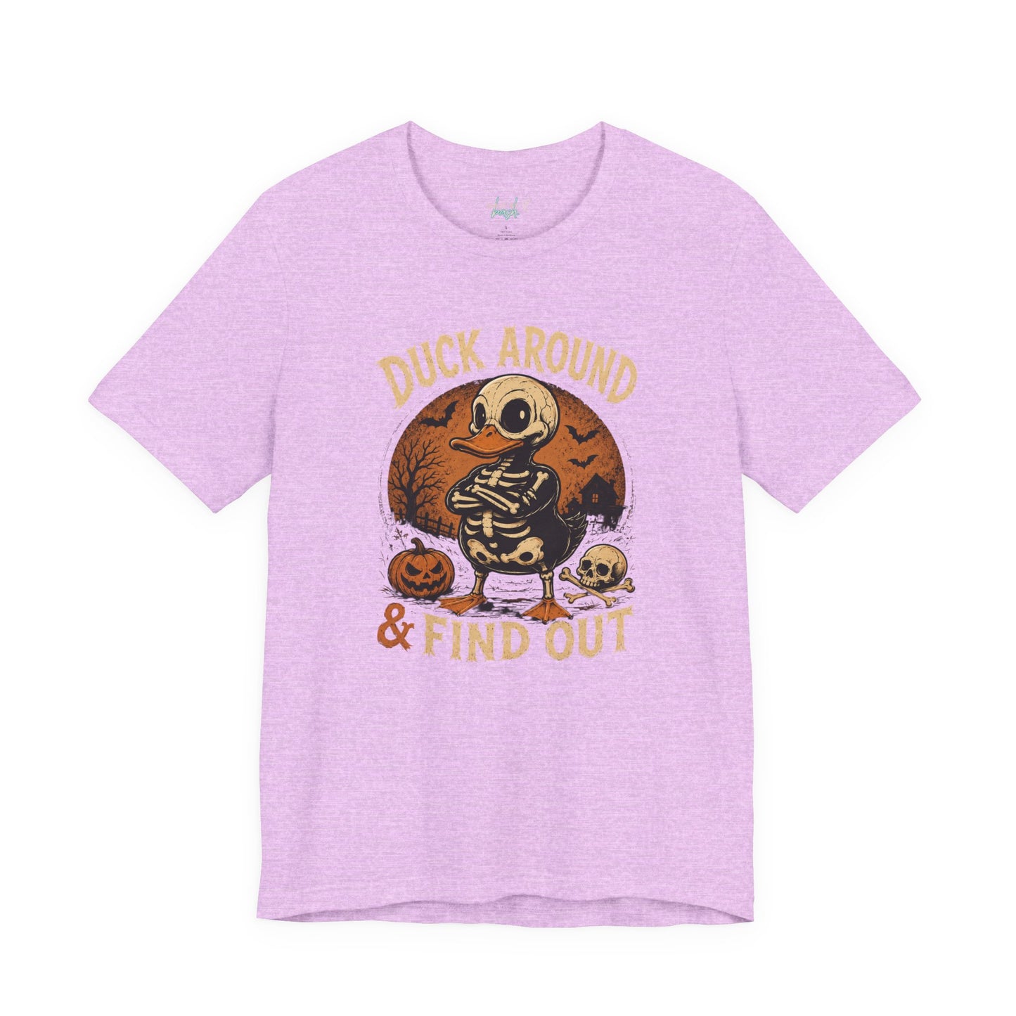 Cute Duck Around And Find Out Halloween Unisex Jersey Short Sleeve Tee