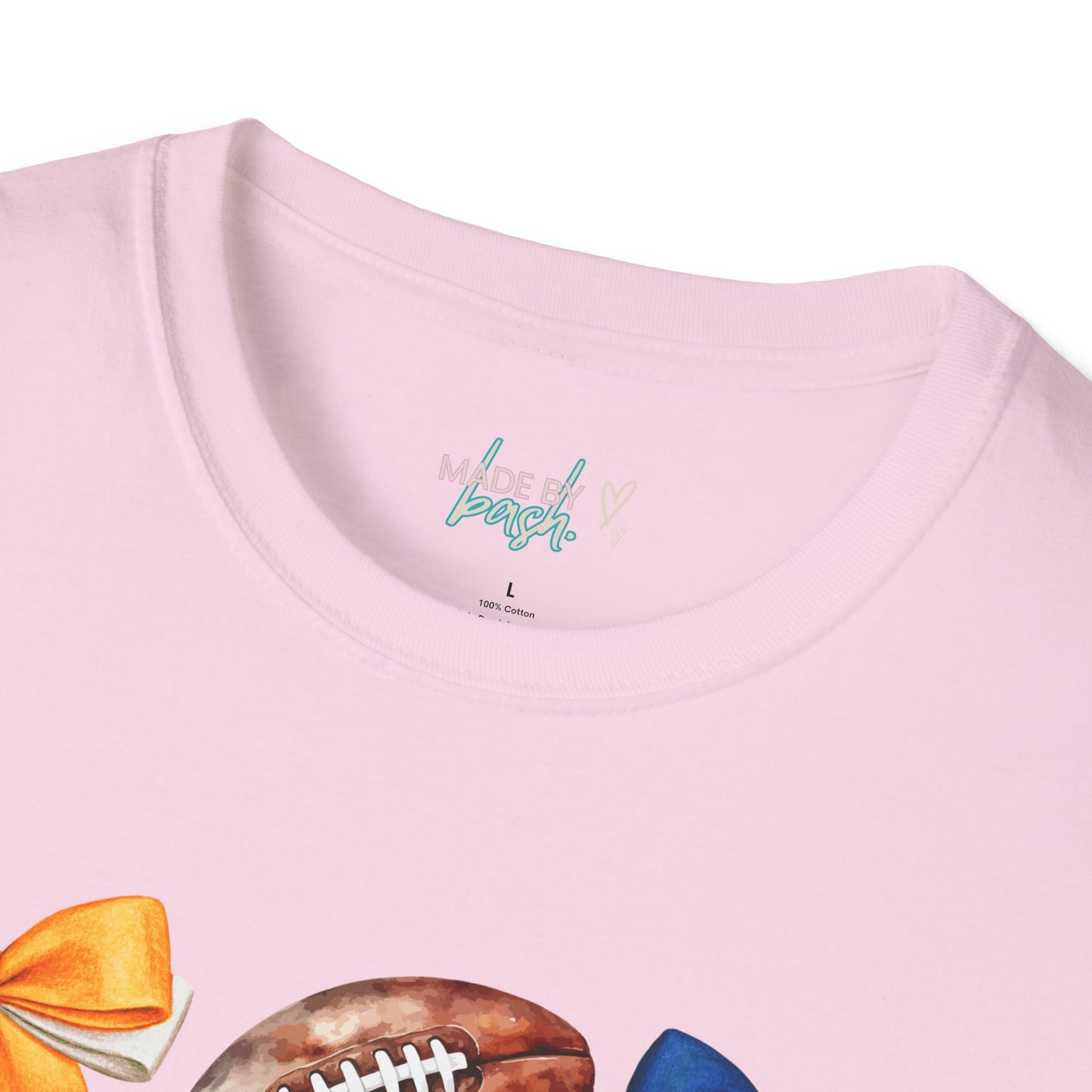 Denver Football Bows Softstyle T-Shirt