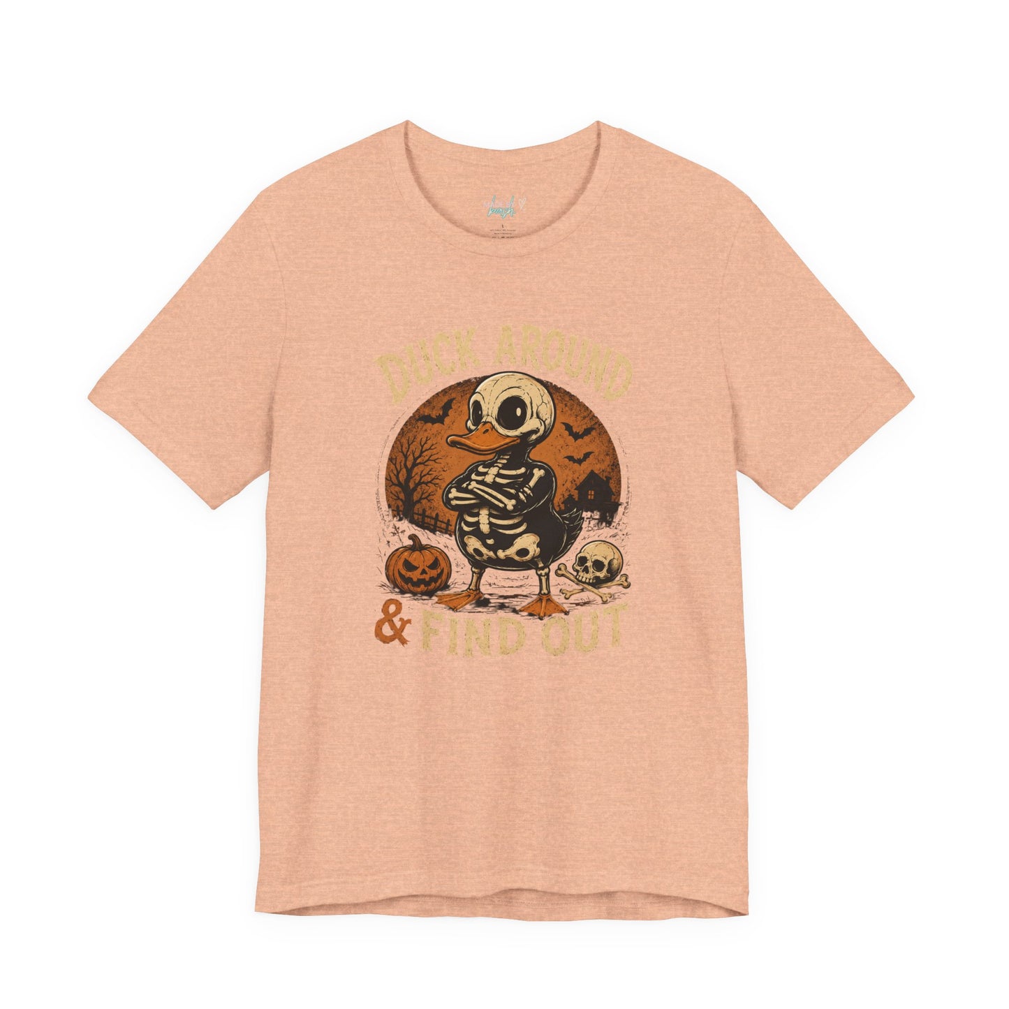Cute Duck Around And Find Out Halloween Unisex Jersey Short Sleeve Tee