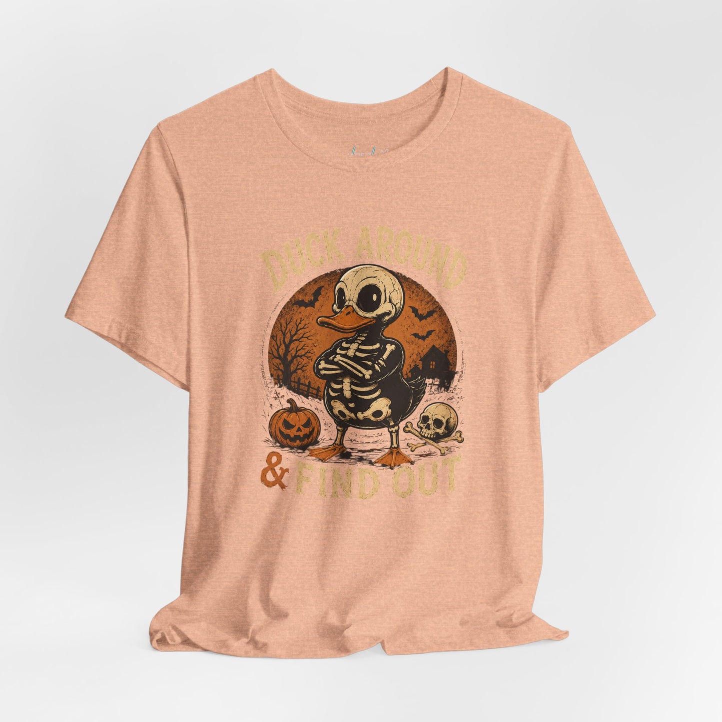Cute Duck Around And Find Out Halloween Unisex Jersey Short Sleeve Tee