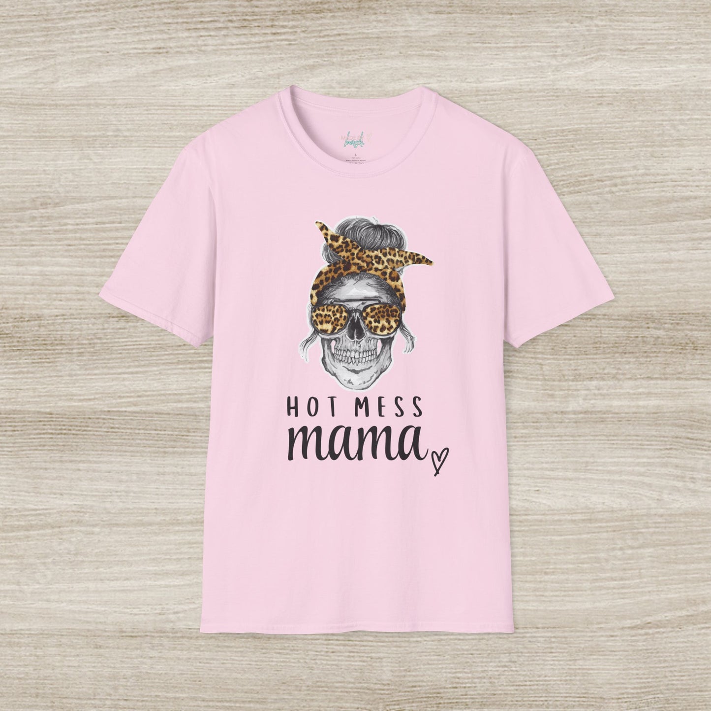 Hot Mess Momma Unisex Softstyle T-Shirt