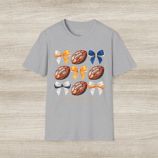 Denver Football Bows Softstyle T-Shirt