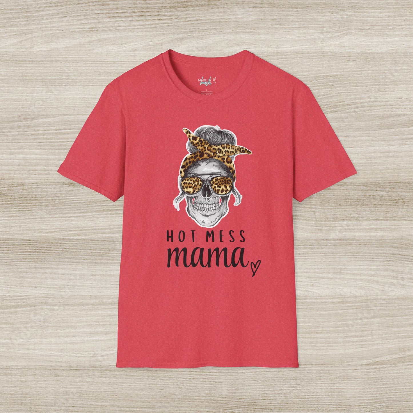 Hot Mess Momma Unisex Softstyle T-Shirt