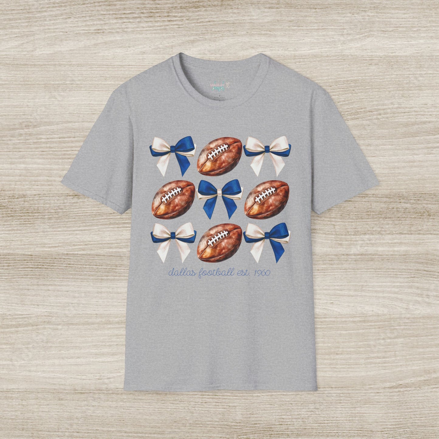 Dallas Football Bow T-Shirt