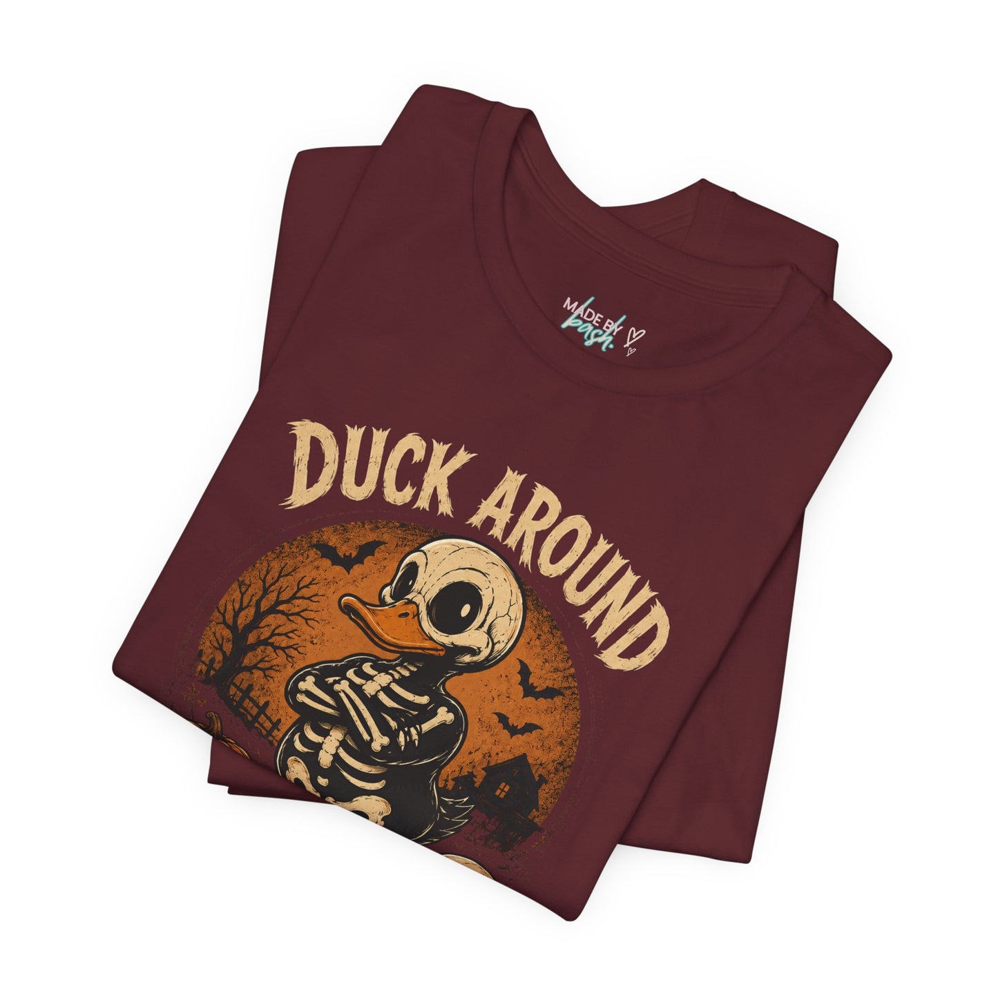 Cute Duck Around And Find Out Halloween Unisex Jersey Short Sleeve Tee