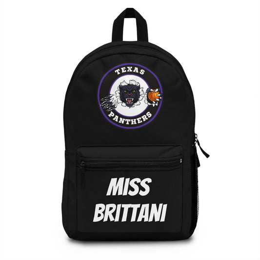 Copy of Texas Panthers Black Backpack - Perfect for School and Sports