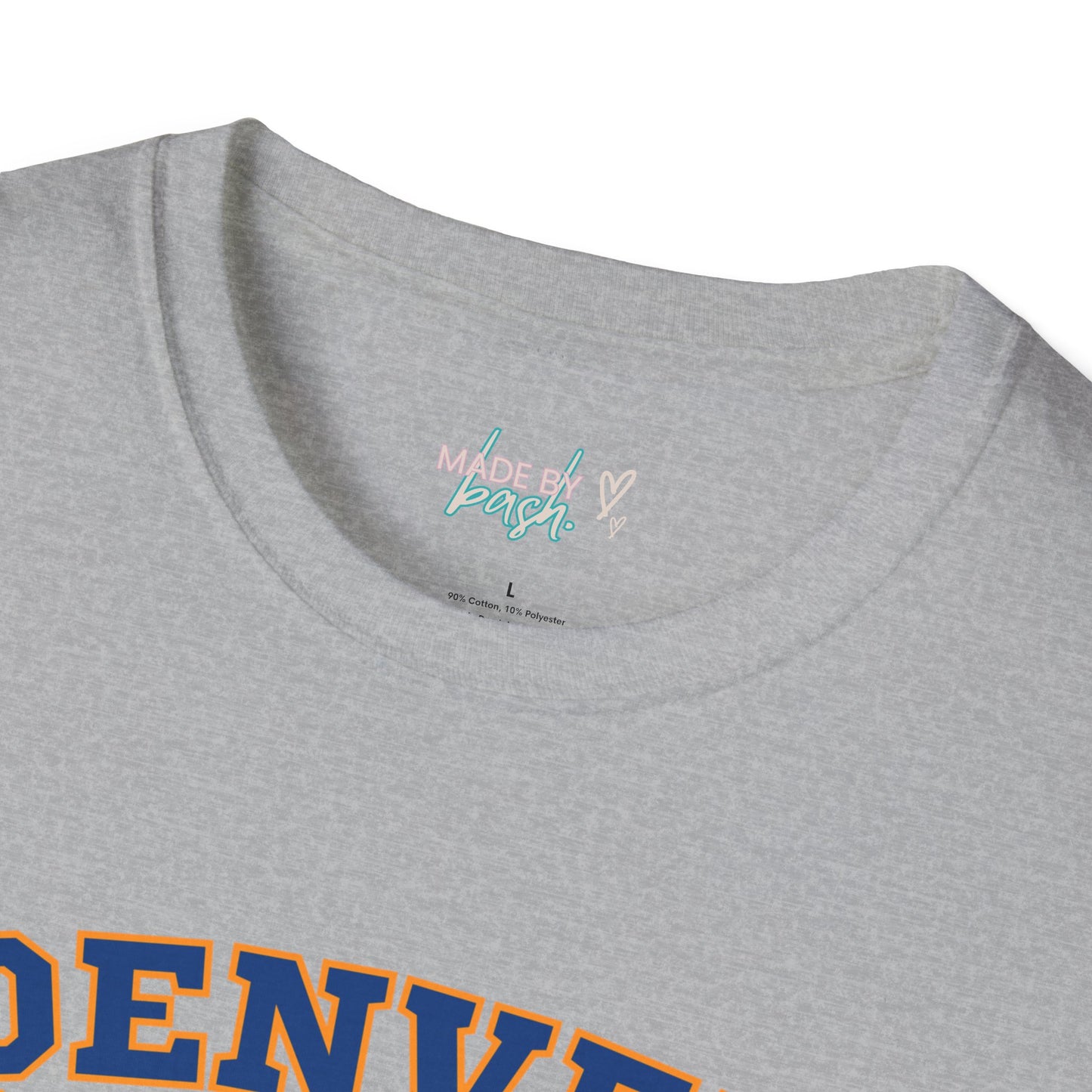 Denver Football Big Orange Bow Softstyle T-Shirt