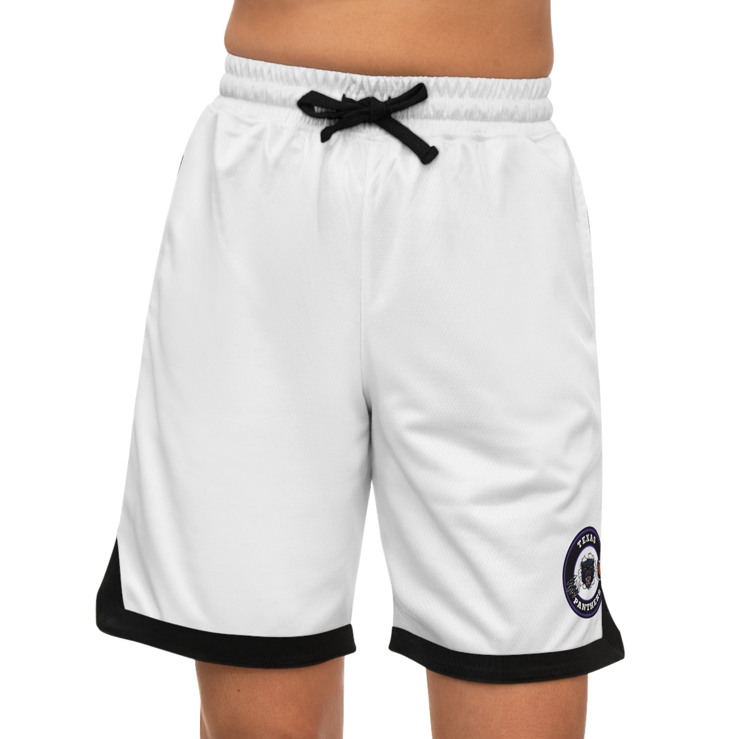 Texas Panthers Basketball Rib Shorts (AOP)