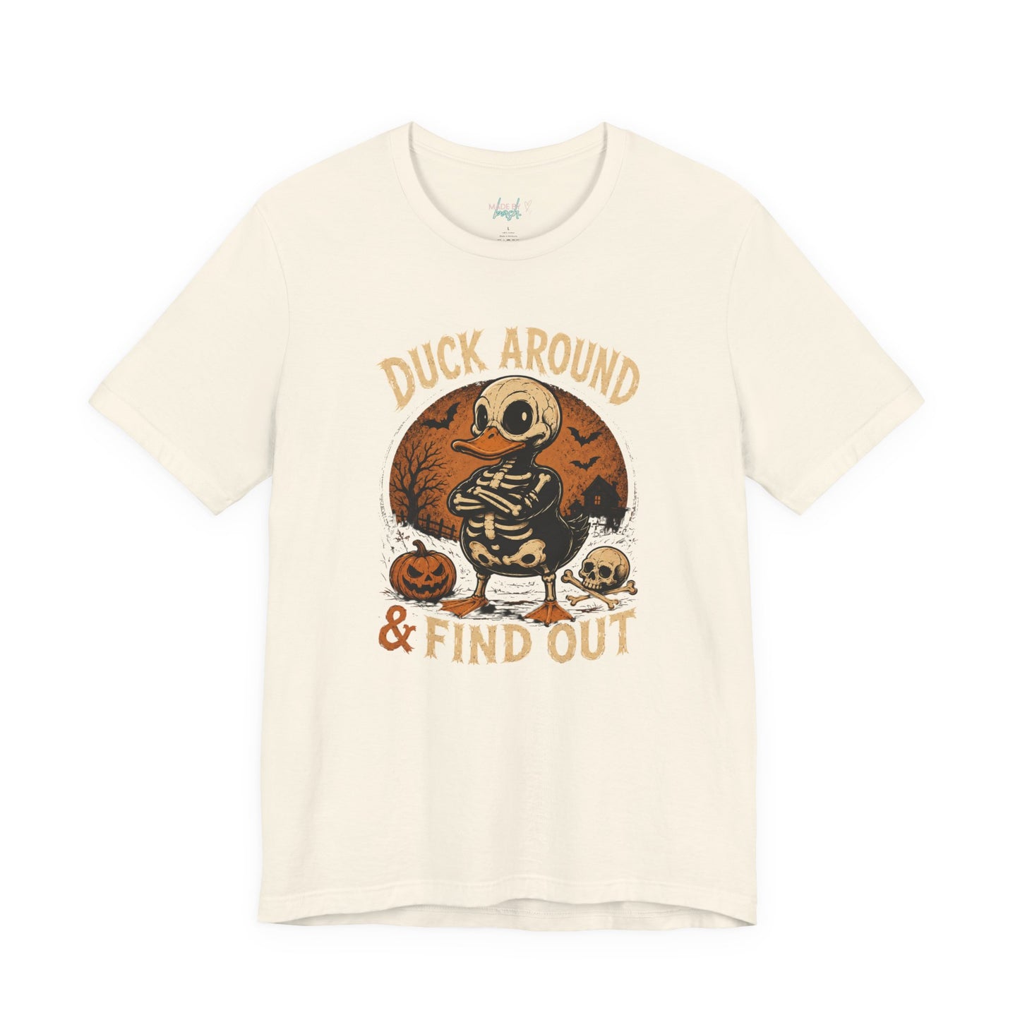 Cute Duck Around And Find Out Halloween Unisex Jersey Short Sleeve Tee
