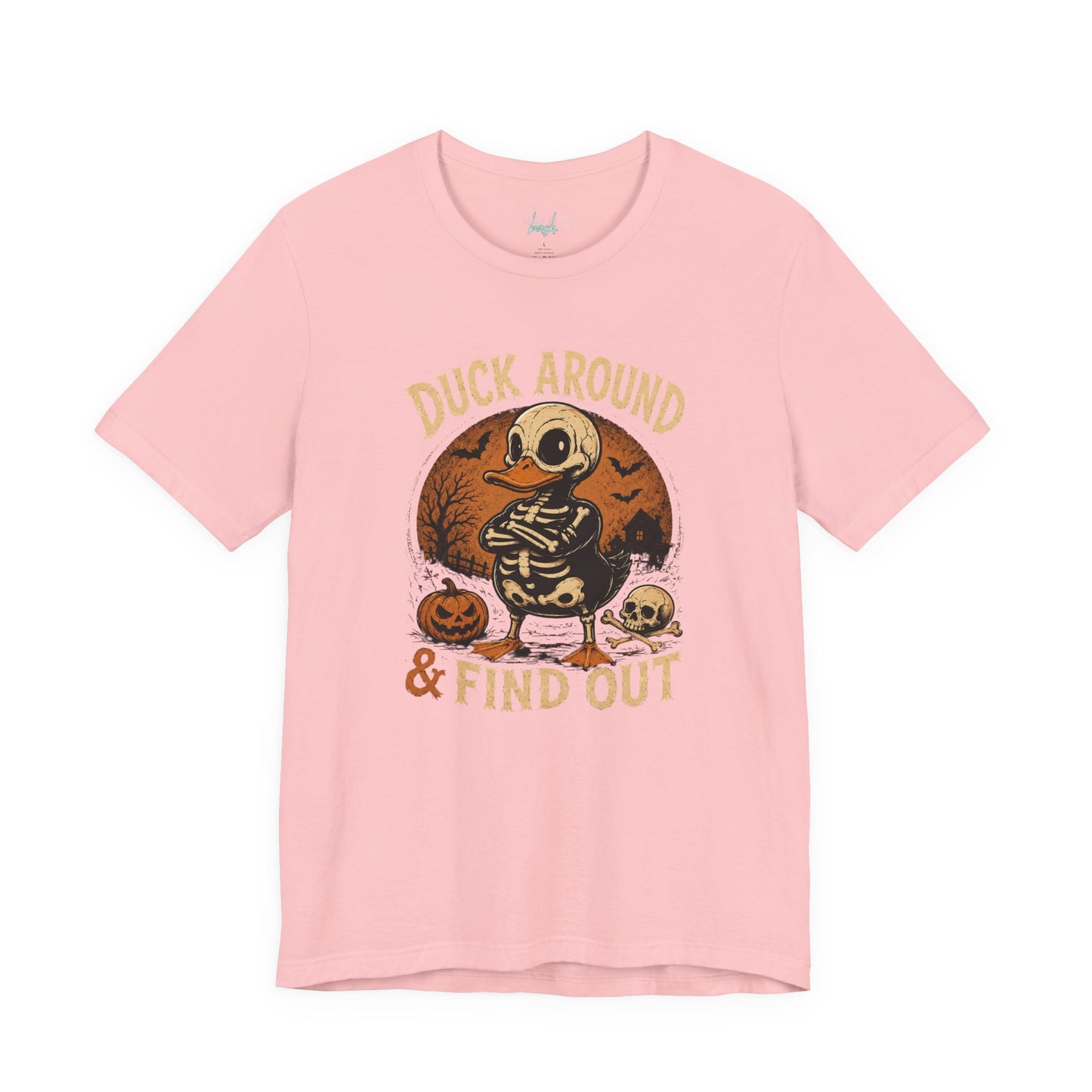Cute Duck Around And Find Out Halloween Unisex Jersey Short Sleeve Tee