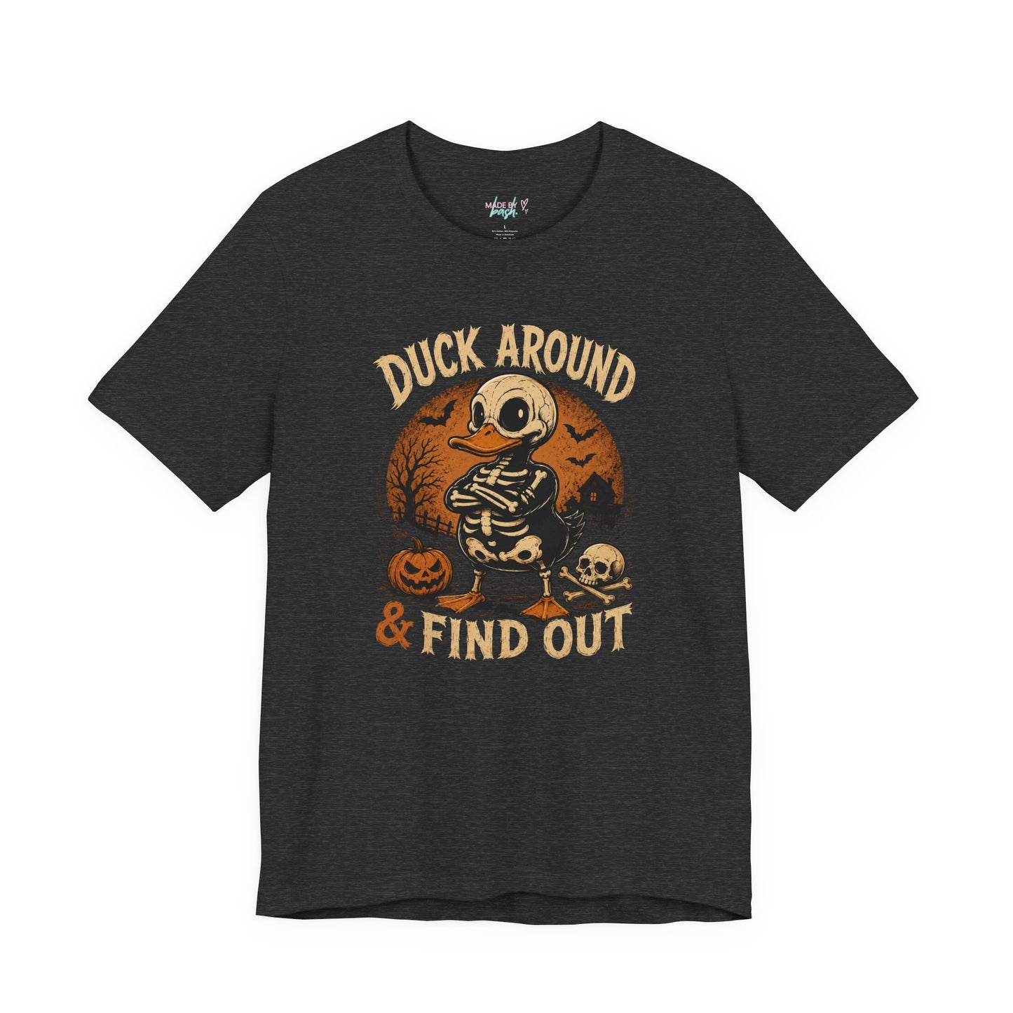 Cute Duck Around And Find Out Halloween Unisex Jersey Short Sleeve Tee