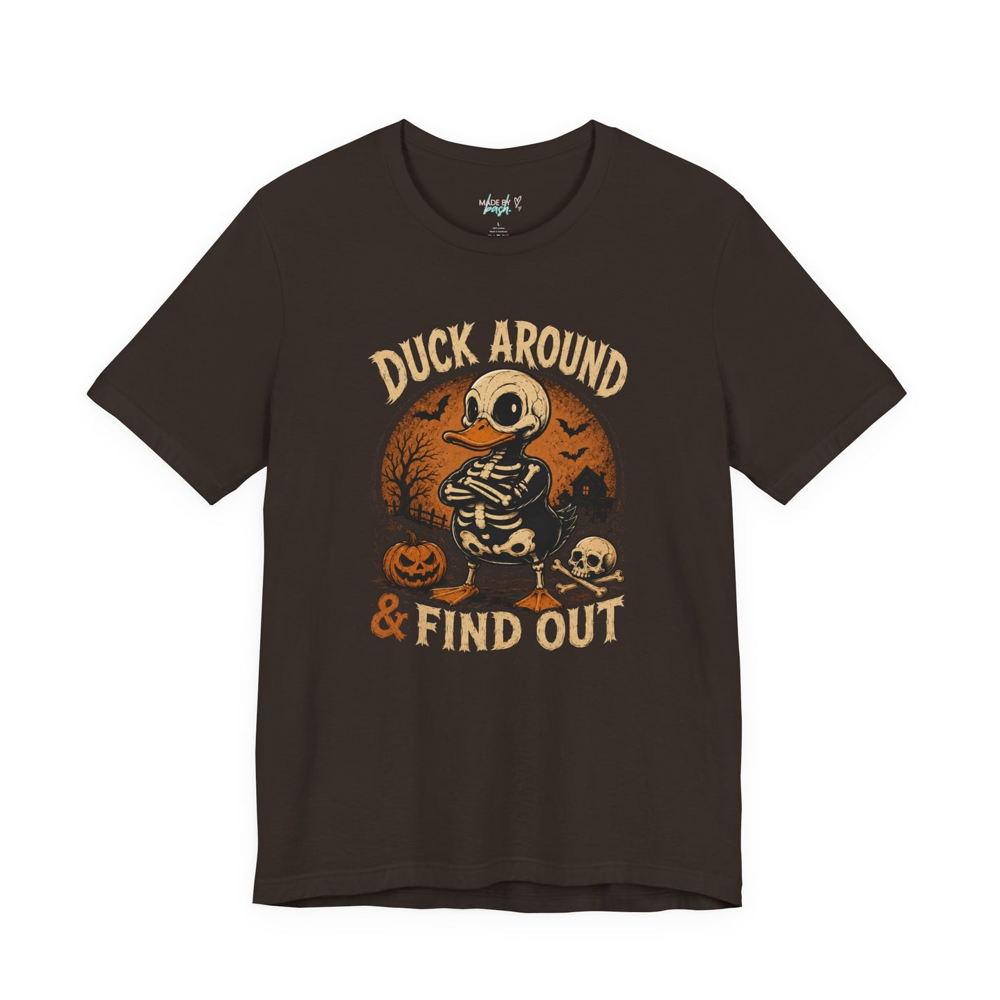 Cute Duck Around And Find Out Halloween Unisex Jersey Short Sleeve Tee