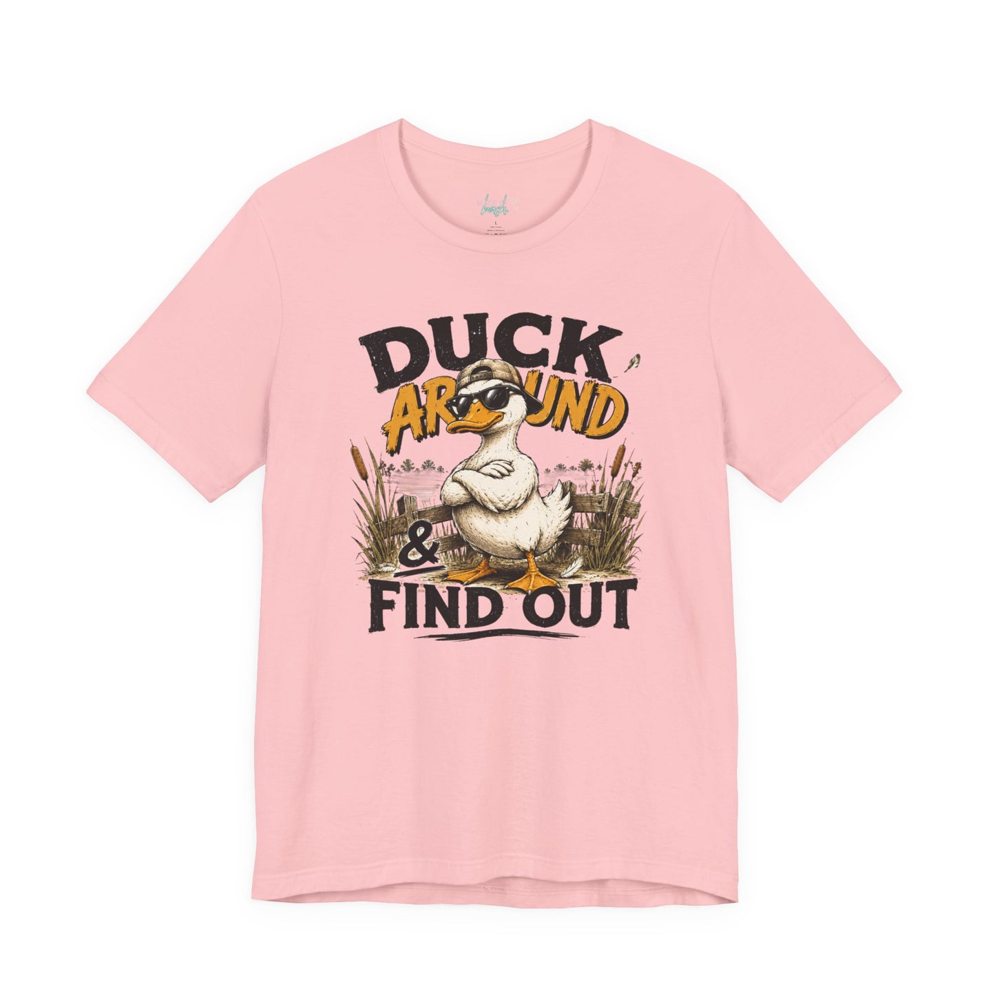 Cute Duck Duck Around and Find Out Unisex Jersey Short Sleeve Tee