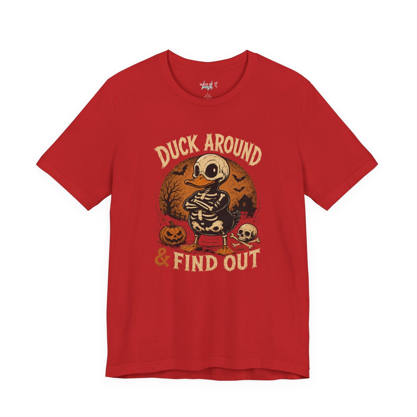 Cute Duck Around And Find Out Halloween Unisex Jersey Short Sleeve Tee
