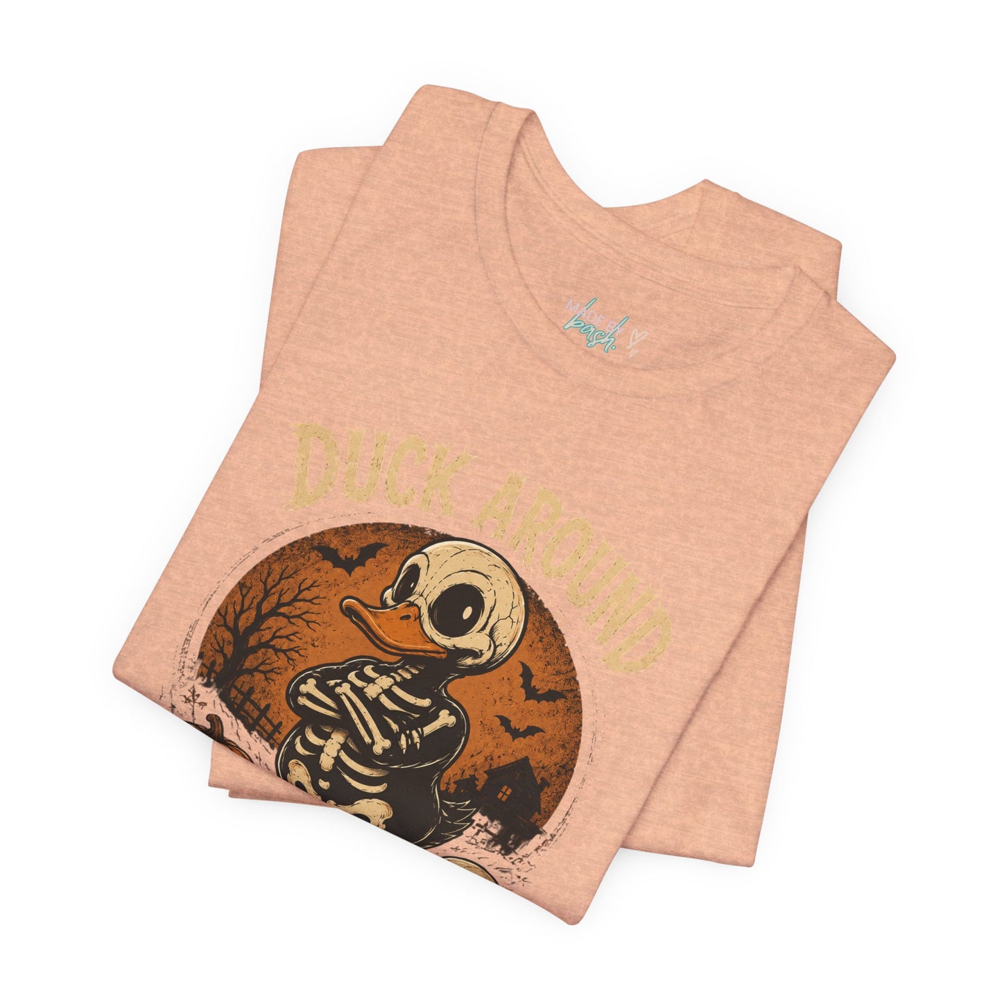 Cute Duck Around And Find Out Halloween Unisex Jersey Short Sleeve Tee