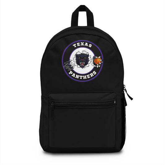 Texas Panthers Black Backpack - Perfect for School and Sports